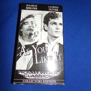 As You Like It (VHS/EP, 1999) Hollywood Classics Video Movie Laurence Olivier